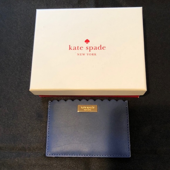 Kate Spade Accessories - Kate Spade Blue card case (NWT)